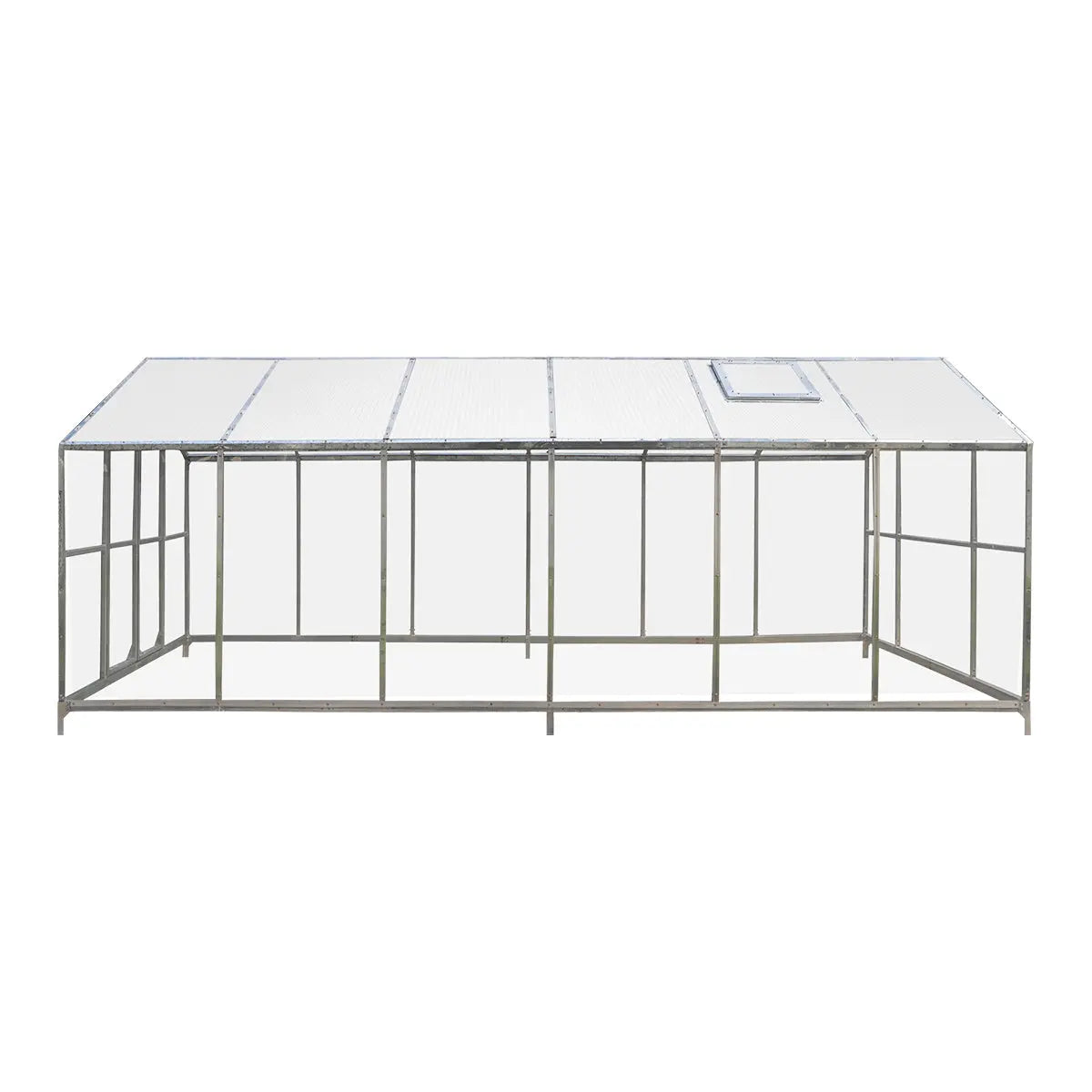 8' x 20' Greenhouse Kit with Galvanized Steel Frame, TMG Heavy Series™, Polycarb Roof and Crystal-Clear Walls TMG-GH821