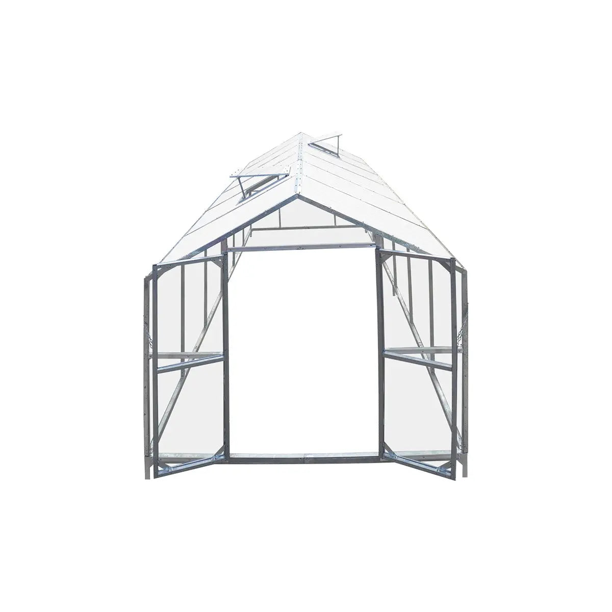 8' x 20' Greenhouse Kit with Galvanized Steel Frame, TMG Heavy Series™, Polycarb Roof and Crystal-Clear Walls TMG-GH821
