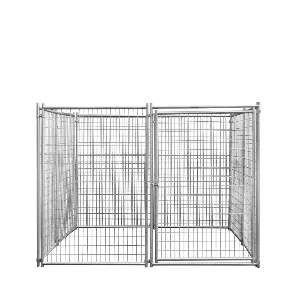 8' x 8' Galvanized Dog Kennel, Easy Assembly, Weather-Resistant, TMG-DCP08