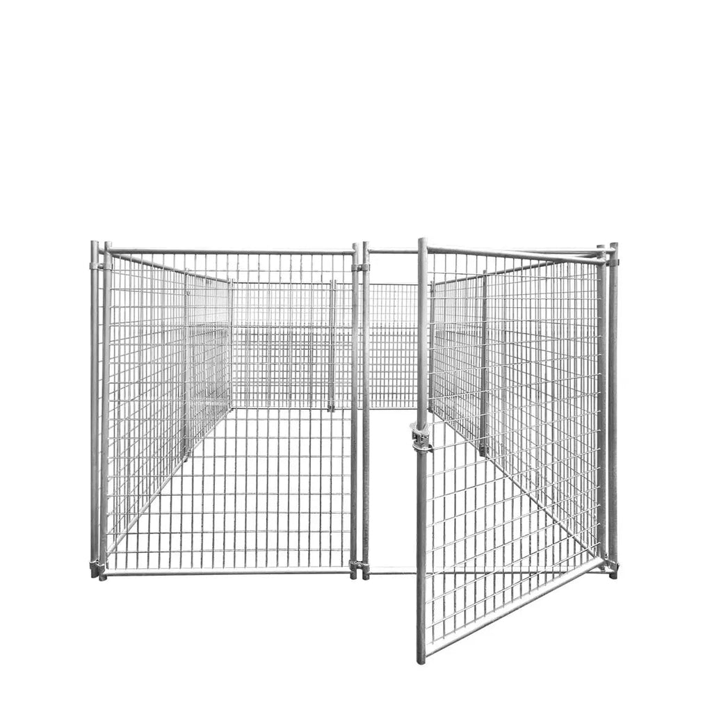 8' x 8' Galvanized Dog Kennel, Easy Assembly, Weather-Resistant, TMG-DCP08