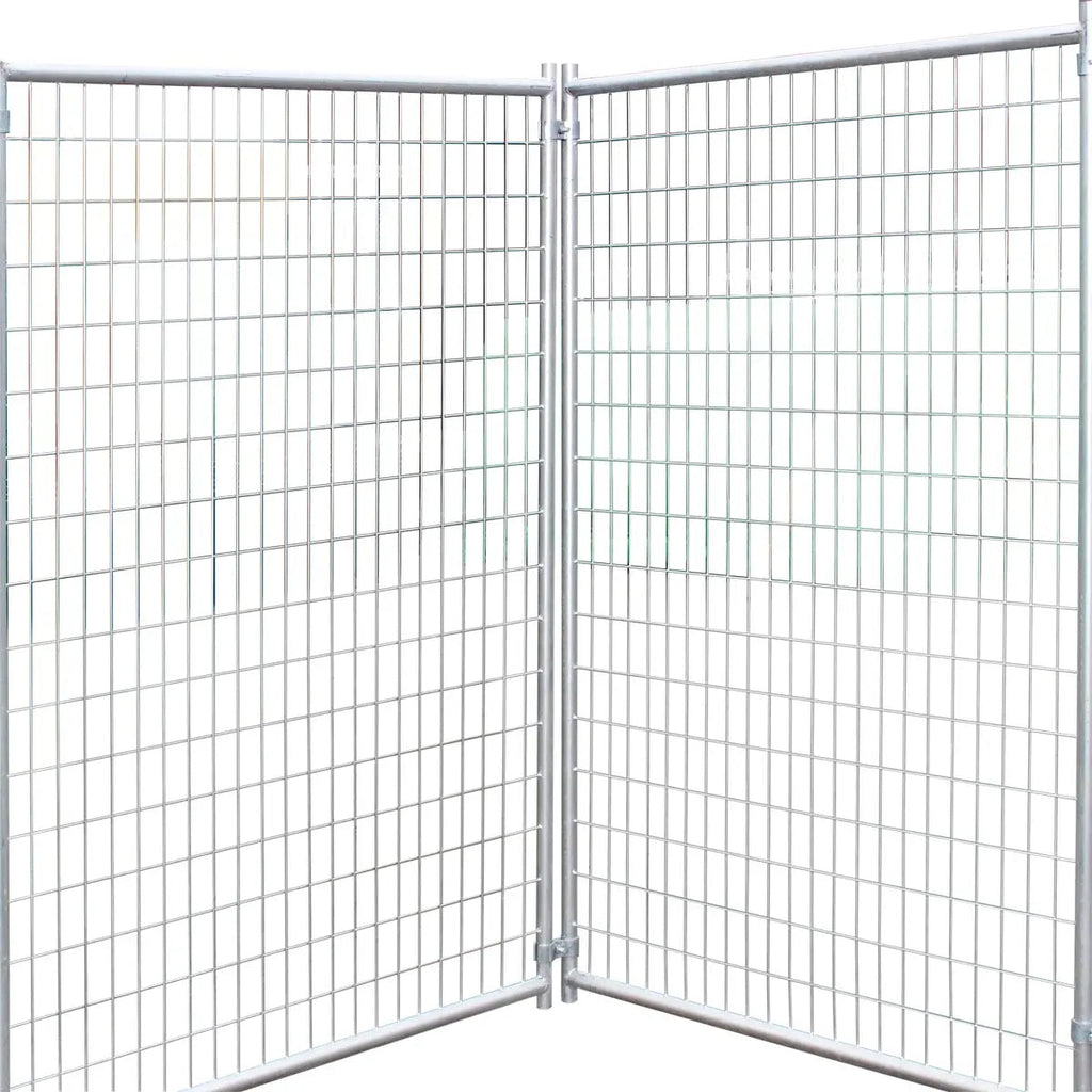 8' x 8' Galvanized Dog Kennel, Easy Assembly, Weather-Resistant, TMG-DCP08