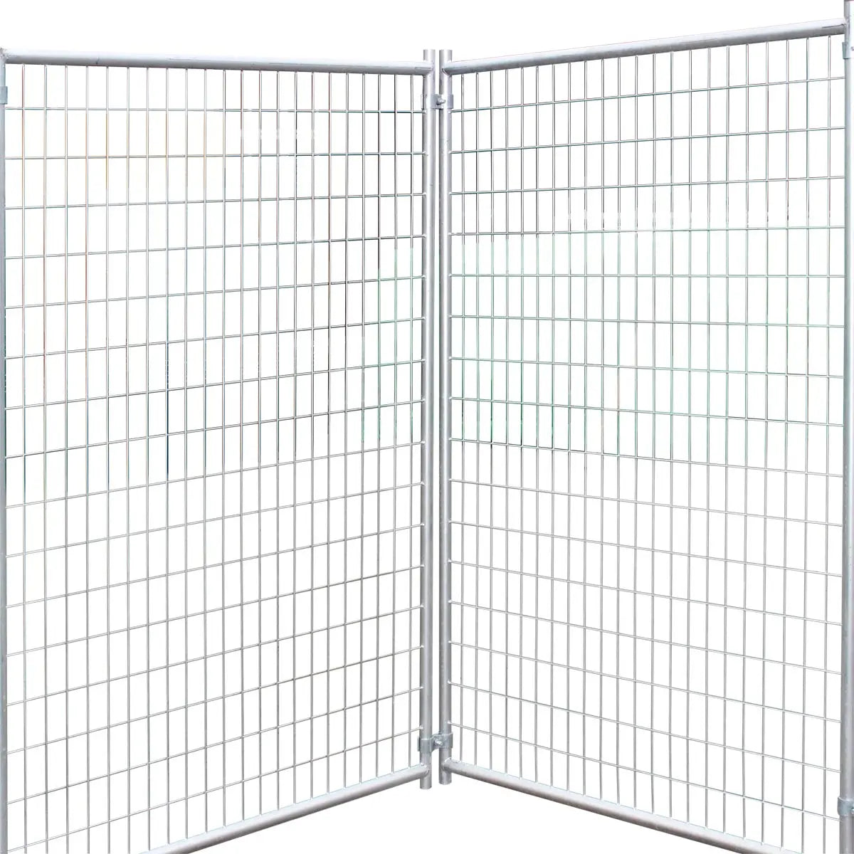 8' x 8' Galvanized Dog Kennel, Easy Assembly, Weather-Resistant, TMG-DCP08