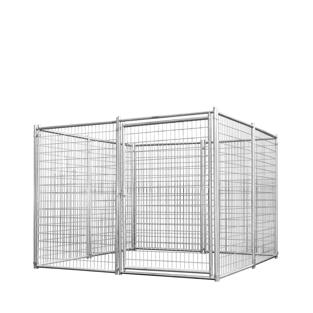 8' x 8' Galvanized Dog Kennel, Easy Assembly, Weather-Resistant, TMG-DCP08