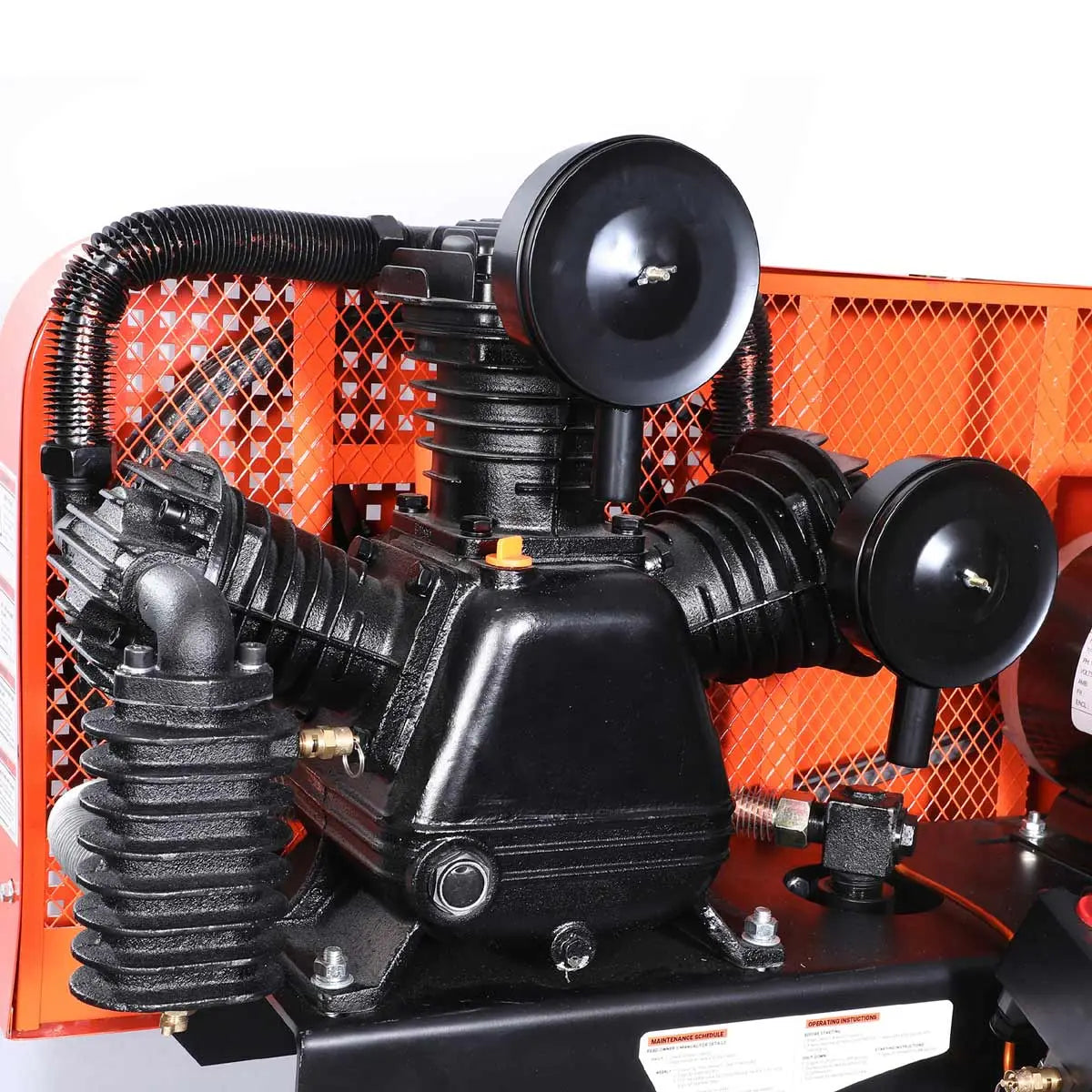 80 Gallon 7.5 HP Stationary Electric Air Compressor, 6 Min Fill Time, 230V Induction Motor, Vertical Tank, TMG-ACE85