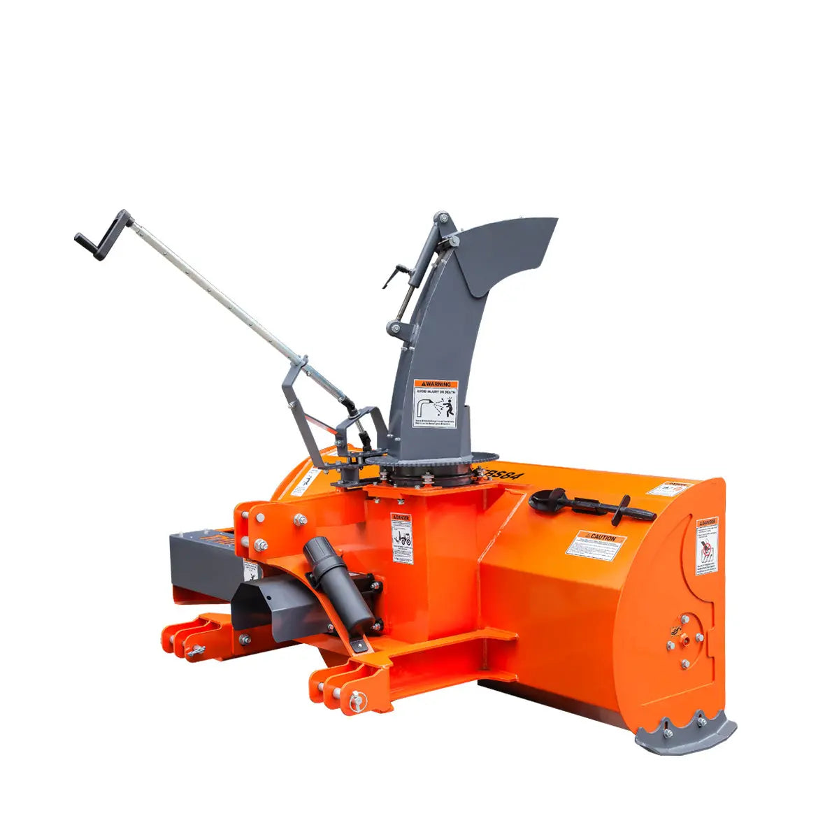 84" 3-Point Hitch Snow Blower, 25-90 HP, 24" Diameter Impeller, 360° Snow Chute, CAT 1 & CAT 2 Suspension, TMG-TBS84