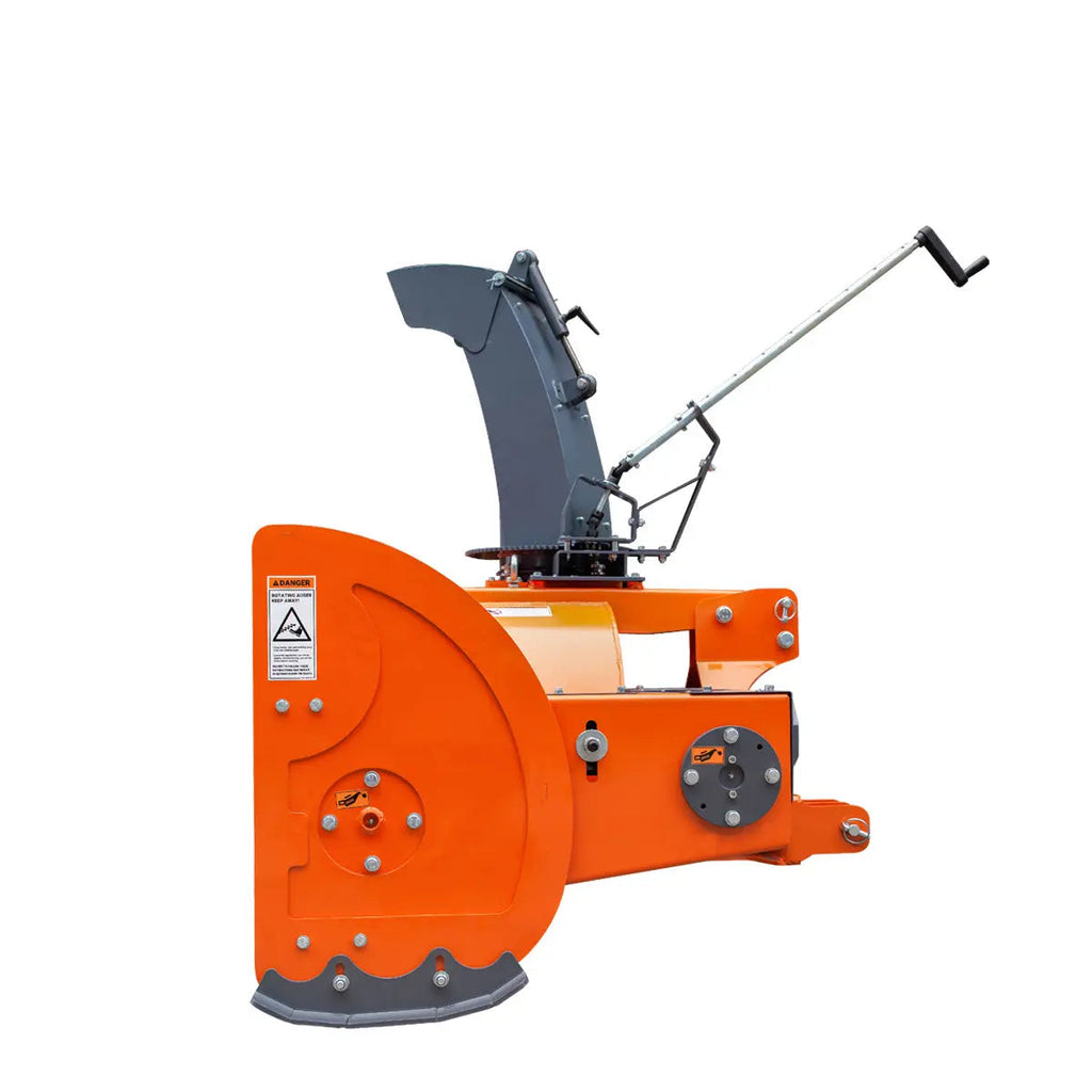 84" 3-Point Hitch Snow Blower, 25-90 HP, 24" Diameter Impeller, 360° Snow Chute, CAT 1 & CAT 2 Suspension, TMG-TBS84