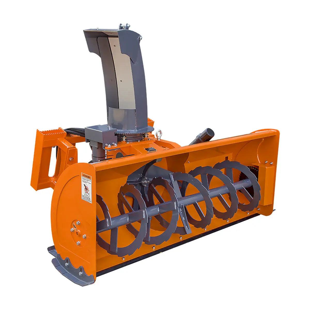 84" Skid Steer Snow Blower 45-75 HP Loader Required, 24" Diameter Impeller, 360° Motor Driven Snow Chute, TMG-SSB84