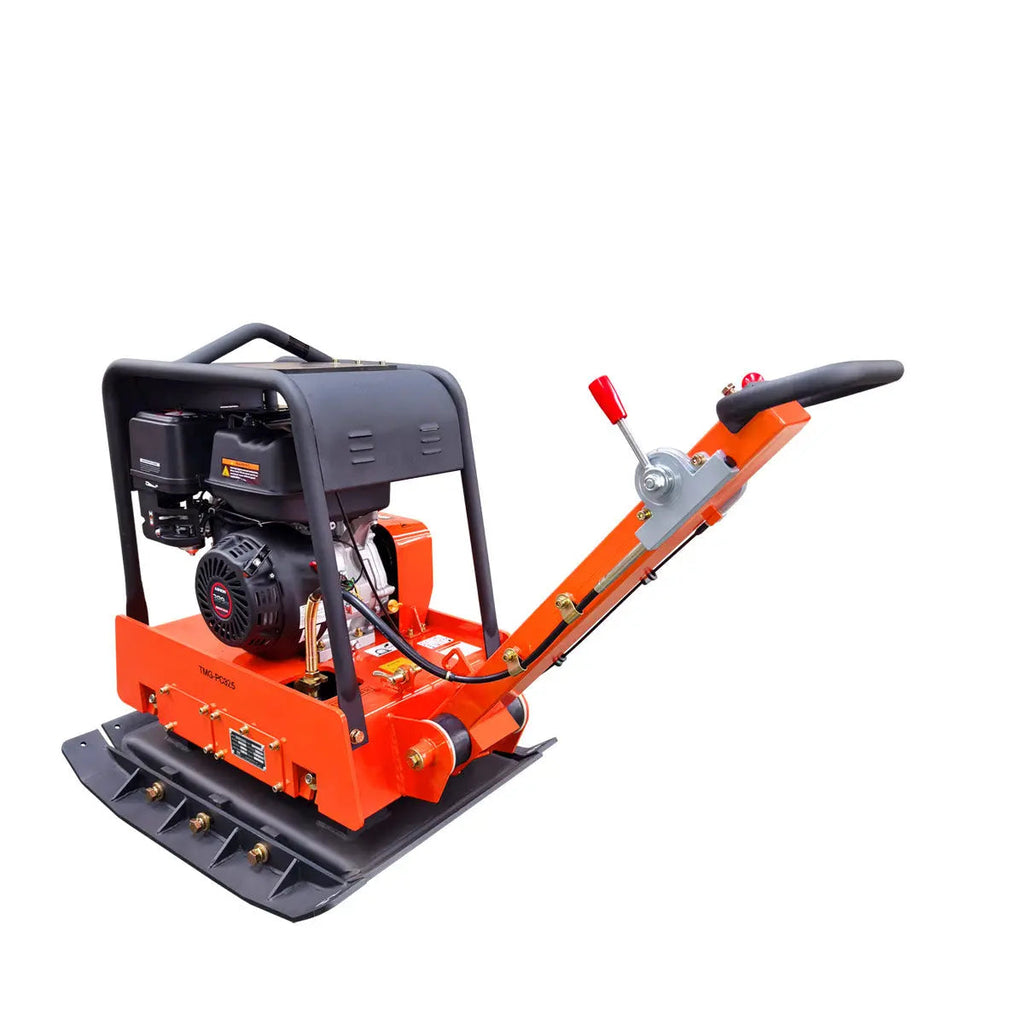 8500 Lbs Reversible Plate Compactor, 13 HP Loncin G390F EPA Engine, Self-Adjusting Centrifugal Clutch, TMG-PC325