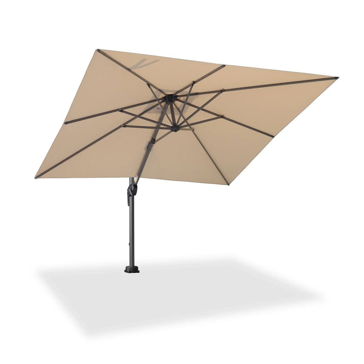PURPLE LEAF Pool Umbrella Outdoor Cantilever Umbrella with In-ground Base