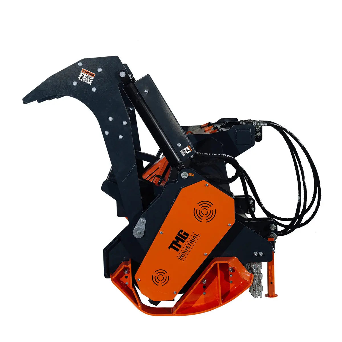 89" Forestry Brush Mulcher, Category 2 Hookup, Widia Cutting Teeth, 70-130 HP Tractors, 3-PTO Shaft Included, TMG-TMB90