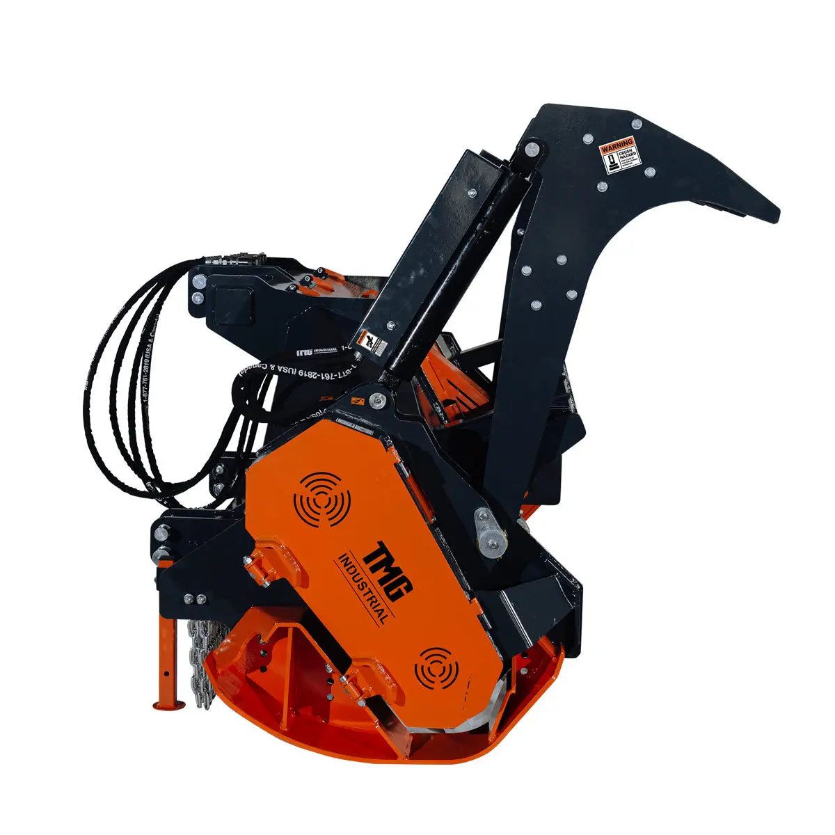 89" Forestry Brush Mulcher, Category 2 Hookup, Widia Cutting Teeth, 70-130 HP Tractors, 3-PTO Shaft Included, TMG-TMB90