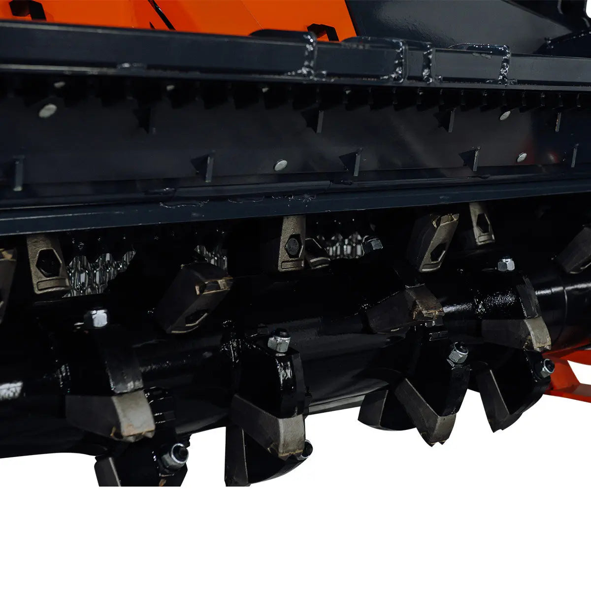 89" Forestry Brush Mulcher, Category 2 Hookup, Widia Cutting Teeth, 70-130 HP Tractors, 3-PTO Shaft Included, TMG-TMB90