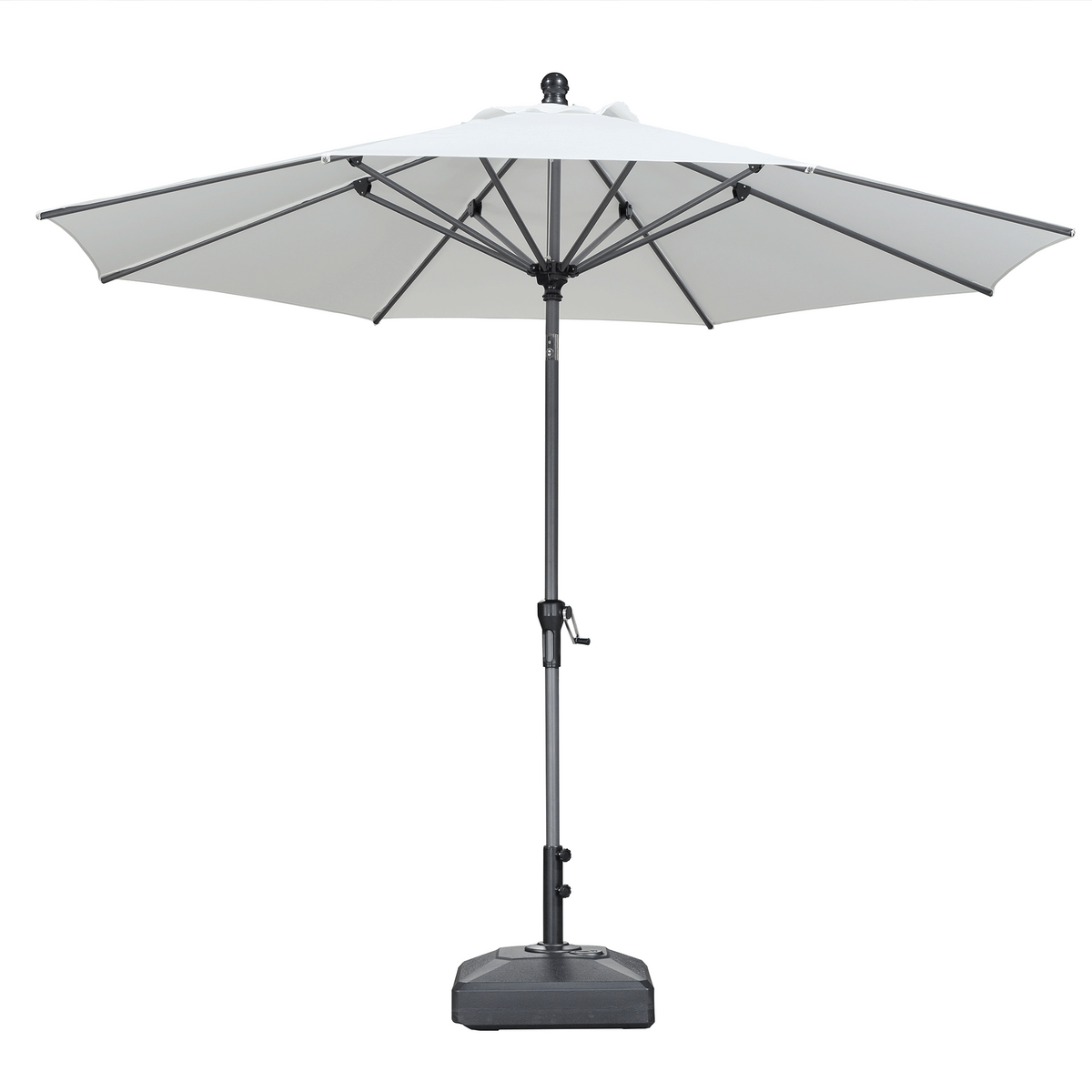 PURPLE LEAF Round Tiltable Patio Umbrella Poolside Porch Table Umbrella