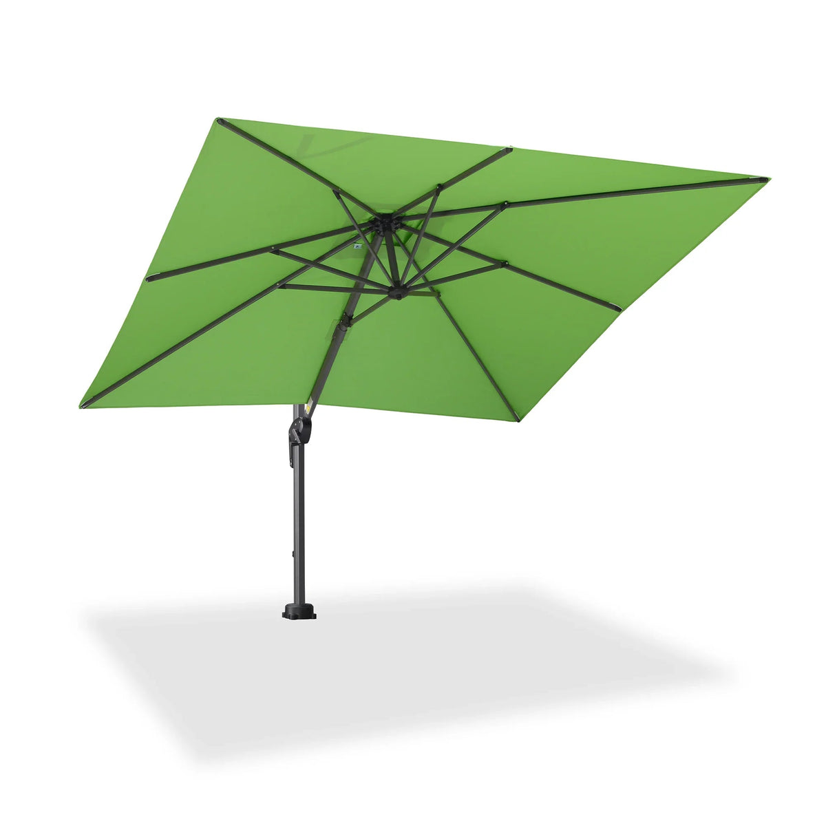 PURPLE LEAF Pool Umbrella Outdoor Cantilever Umbrella with In-ground Base