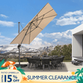 PURPLE LEAF Cantilever Telescopic Outdoor Umbrella for Swimming Pool, Patio, Porch, Garden Umbrellas