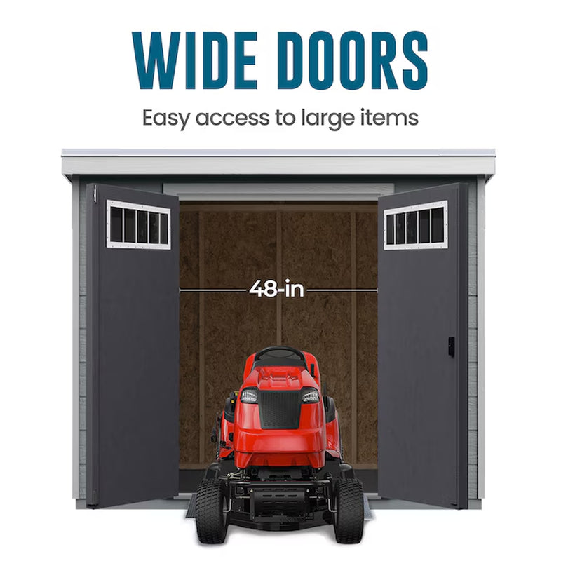 Modern 8-Ft X 6-Ft Wood Outdoor Storage Shed (Floor Included)