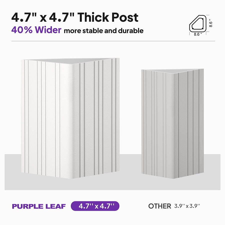 PURPLE LEAF White Metal Carport with Galvanized Steel Roof Aluminum Frame All-Weather Car Shelter