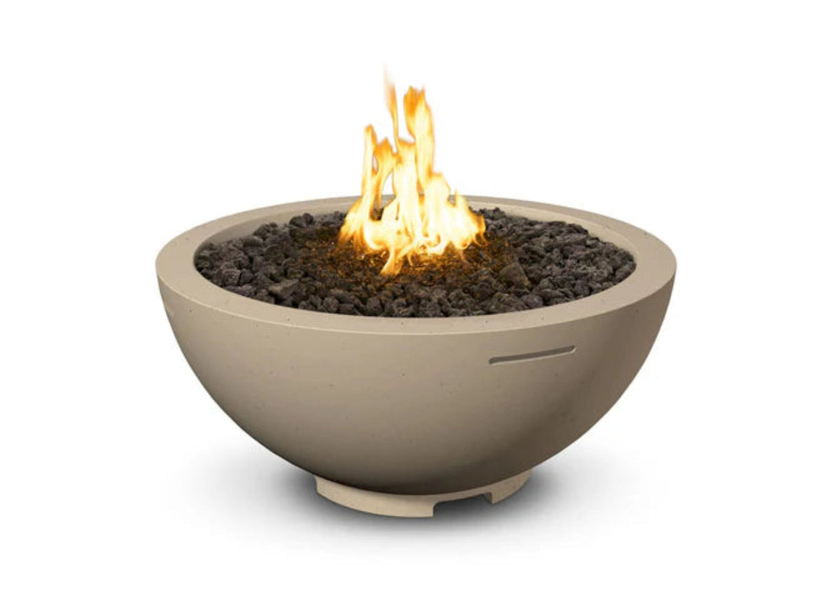 American Fyre Designs Cafe Blanco – Brasero vasque 32" au gaz naturel