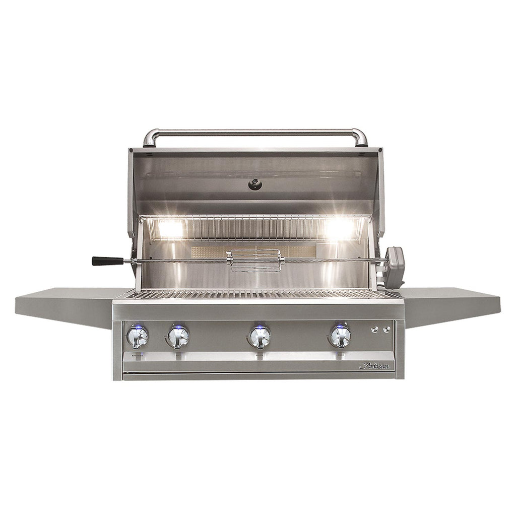 Artisan Professional 36-Inch 3-Burner Freestanding Propane Gas Grill With Rotisserie - ARTP-36C-LP