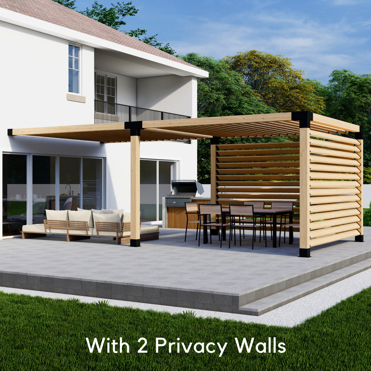 Bracket Kit for a Pergola Fixed to Wall