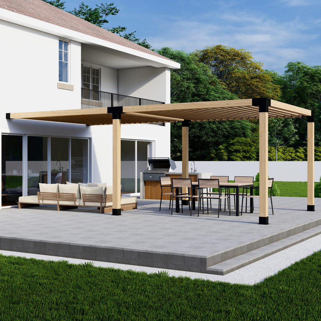 Bracket Kit for a Pergola Fixed to Wall