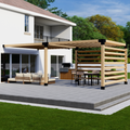 Kit for Narrow Pergola Attached to House