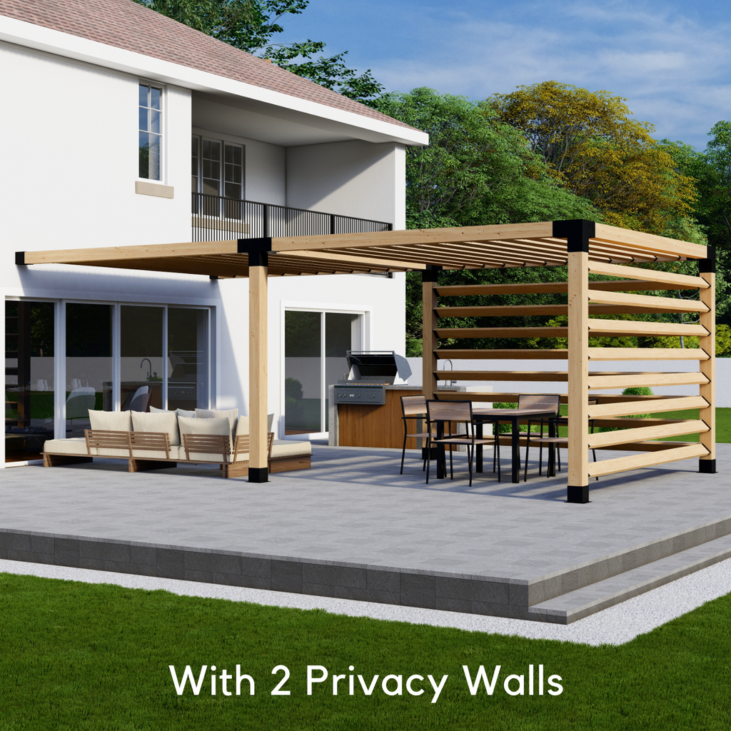 Modern Pergola (Wood & Steel) Kit
