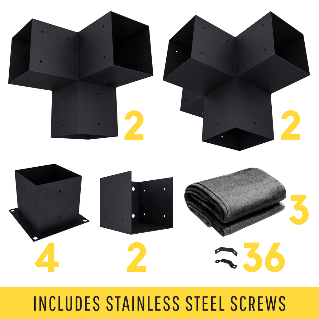 Kit for a Pergola w/ Sun Shades on Pergola Roof