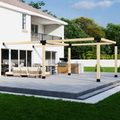 Bracket Kit for Building a Steel-Framed Pergola
