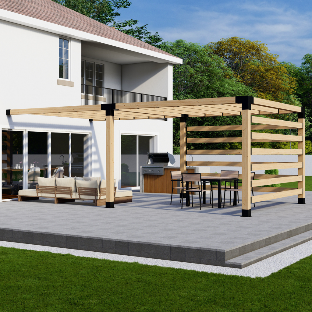 Kit for Building a Pergola on Deck
