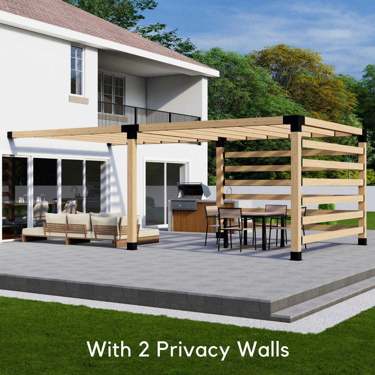 Kit for Building a DIY Pergola for Deck