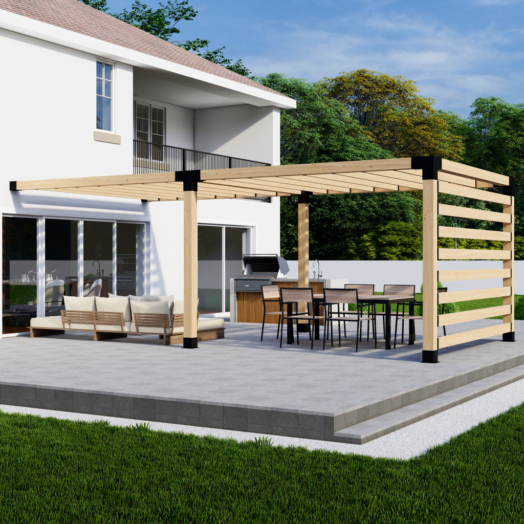 Kit for a Pergola Over Grill or Deck