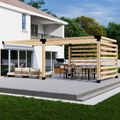 DIY Kit for a Wood & Steel Patio Pergola
