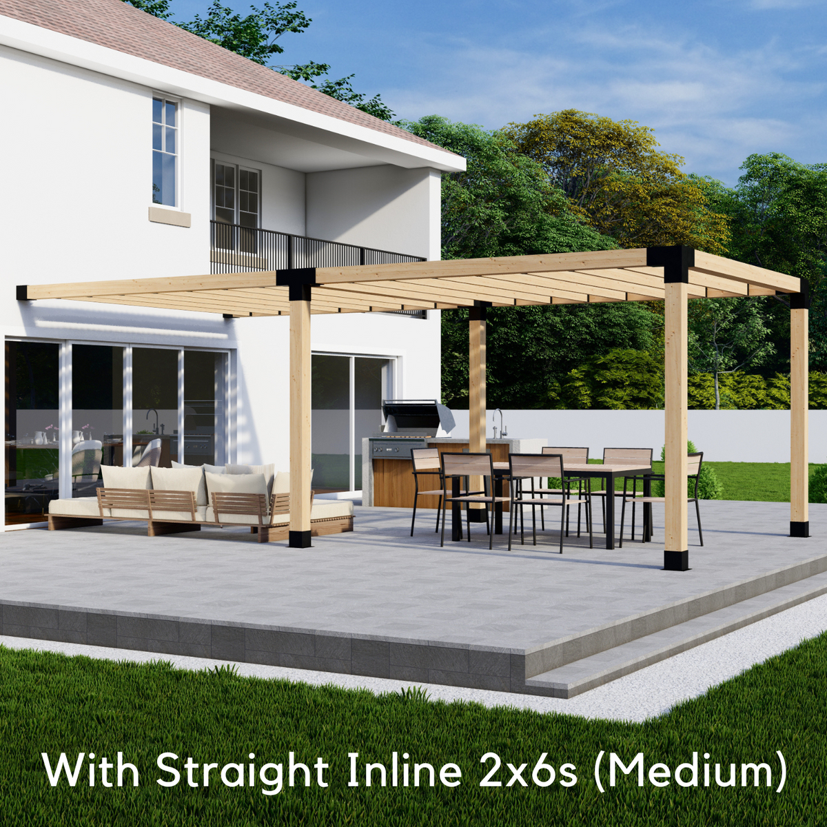 Bracket Kit for Building a Steel-Framed Pergola