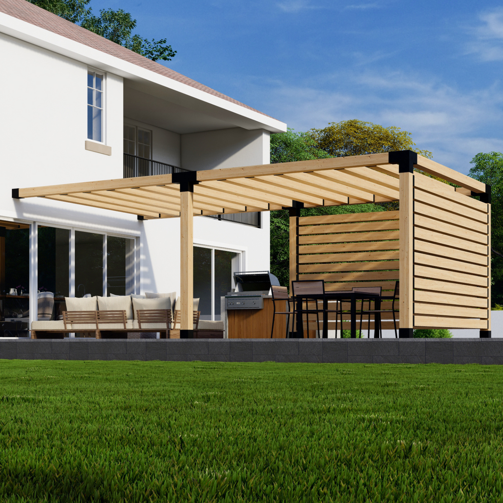 Kit for a Pergola That Attaches to the House