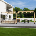 Kit for a Backyard Pergola Attached to House