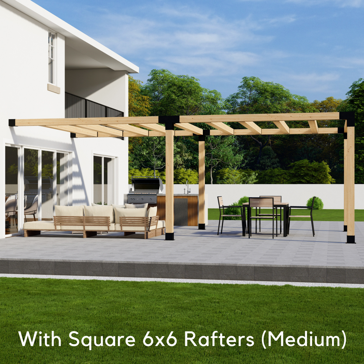 Bracket Kit for Building a Steel-Framed Pergola