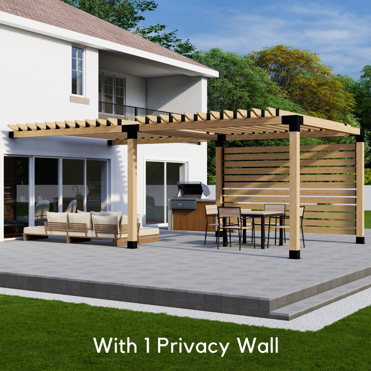 Custom Attached Pergola Kit