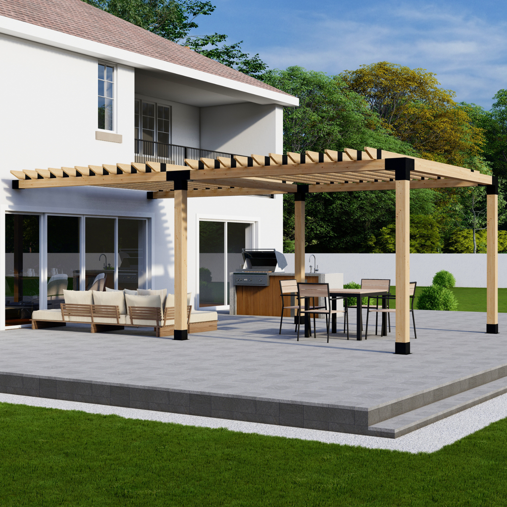Custom Attached Pergola Kit