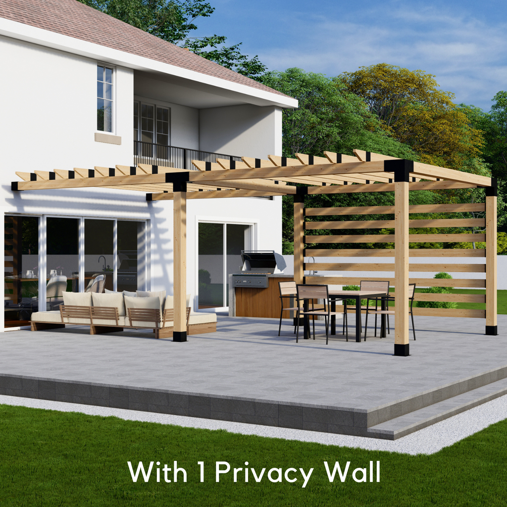 Kit for Covered Pergola Attached to House