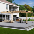 Kit for Covered Pergola Attached to House