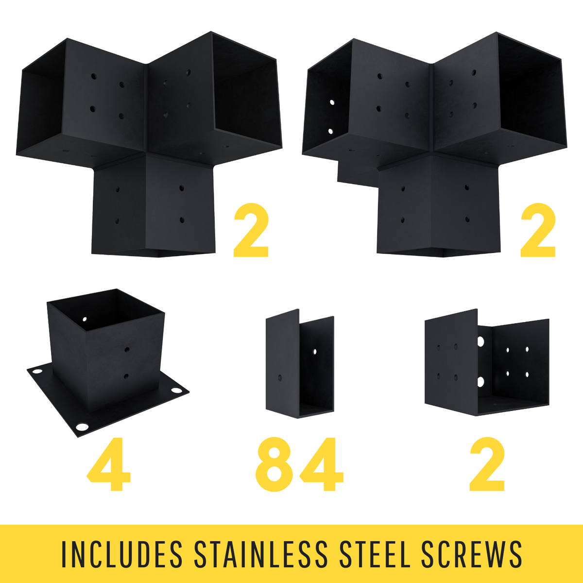 Kit for Building a Pergola on House Wall