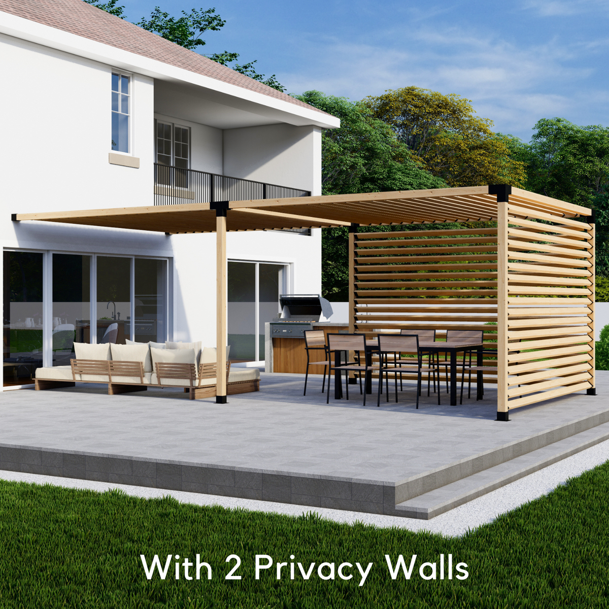 DIY Kit for a Wood & Metal Pergola