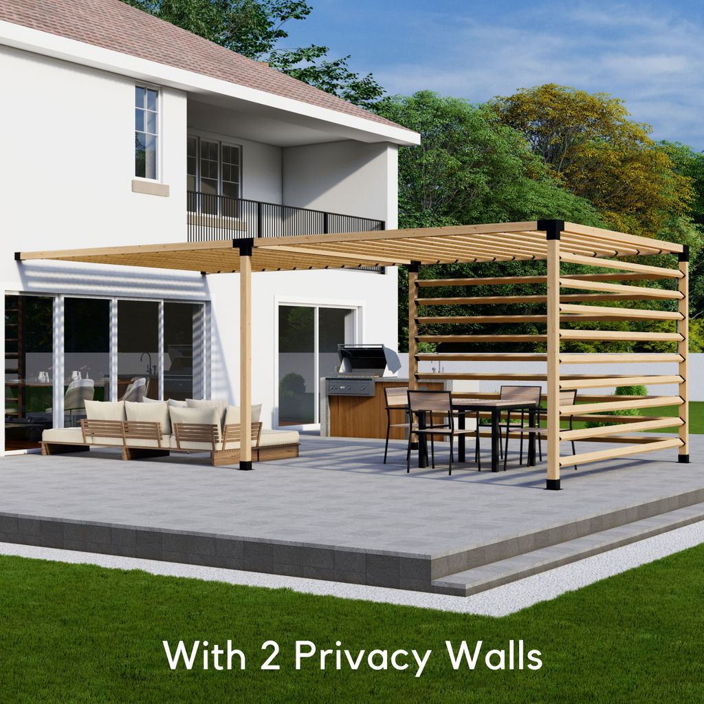 Kit for Building a Pergola Connected to House