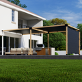 Kit for a Pergola w/ Side Shade and Overhead Canopies