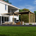 Kit for a Modern Pergola Over Deck