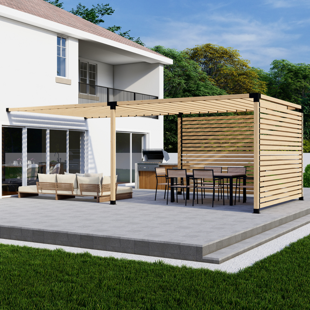 DIY Kit for Pergola Attached to Home