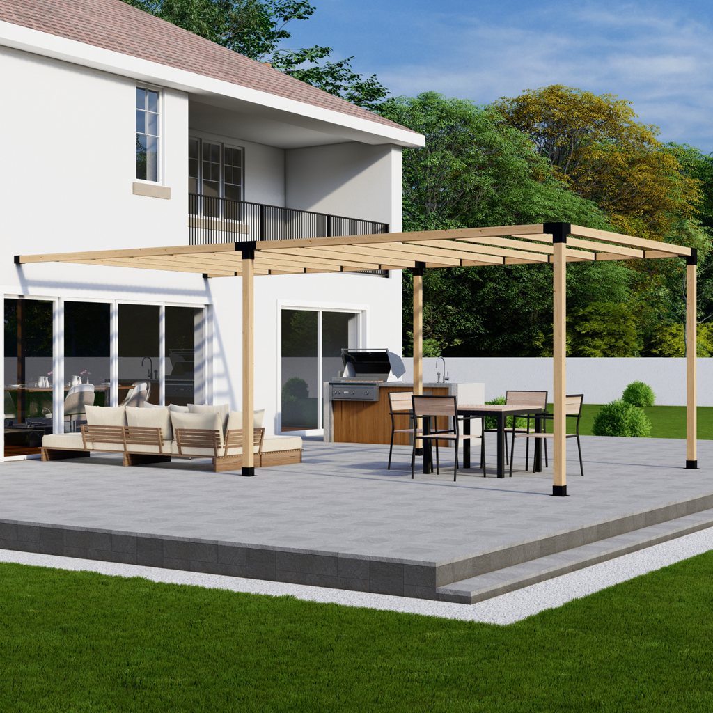 Kit for an Attached Pergola Over Porch