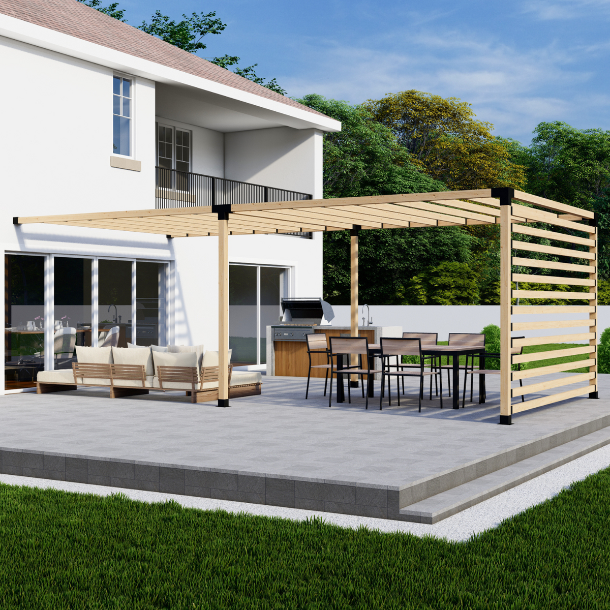Kit for a Pergola Off Front of House (or Back)