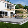 Kit for Building a DIY Pergola on Existing Deck